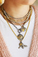 The Eva Necklace - Gunmetal Paper Clip Lock Necklace