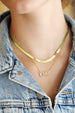 Gold Crystal Lowercase Love Necklace