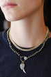 The Good Eye Lock Necklace: Knotted Pyrite