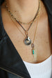 Thin Gold Diamond Dog Tag