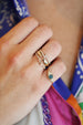 14K Gold Baguette Zig Zag Ring