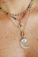 The Fine Lexi Lock Necklace: Rainbow Sapphire