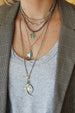 14K Gold Emerald Four Leaf Clover
