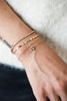 14K Gold Thin Cable Chain Evil Eye Bracelet