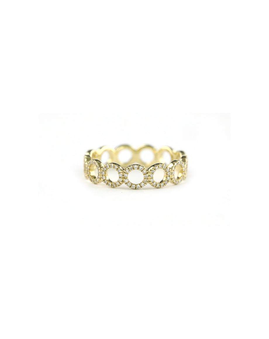 14K Diamond Circle Eternity Ring 