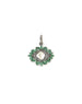 Emerald Polki Diamond Evil Eye Charm