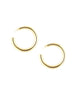 Chunky Gold Tube Hoops