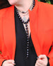 Black Baroque Pearl Lariat
