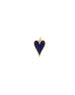 14K Gold Lapis Heart Charm