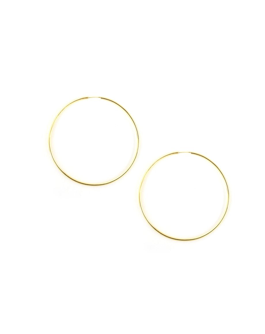 Thin Gold Infinity Hoop