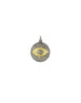 Large Two Toned Diamond Evil Eye Pendant