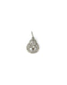 Matte Silver Diamond Buddha Charm