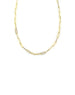 Medium 14K Gold Paper Clip Chain