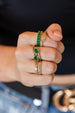 14K Gold .21ct Diamond Frame Baguette Ring