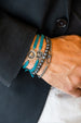 What Once Was Braided Bronze Teal Bracelet