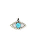 Turquoise & Rose Cut Diamond Evil Eye Pendant