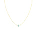 14K Gold Mother of Pearl Greek Evil Eye Necklace