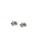 Tiny Silver Diamond Snake Studs