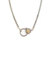 The Big Good Eye Lock Necklace: Silver Cuban Chain