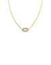 The Fine Lexi Lock Necklace: Blue Sapphire
