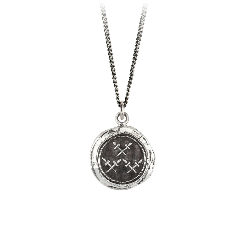 Cross Daggers Sterling Silver Necklace