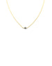Gold Filled Rollo Silver Diamond Ball Necklace