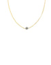 Gold Filled Rollo Silver Diamond Cross Necklace