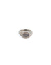 Silver Diamond Sapphire Evil Eye Signet Ring