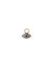 Mini Pave Diamond Sapphire Dot Evil Eye Ear Charm