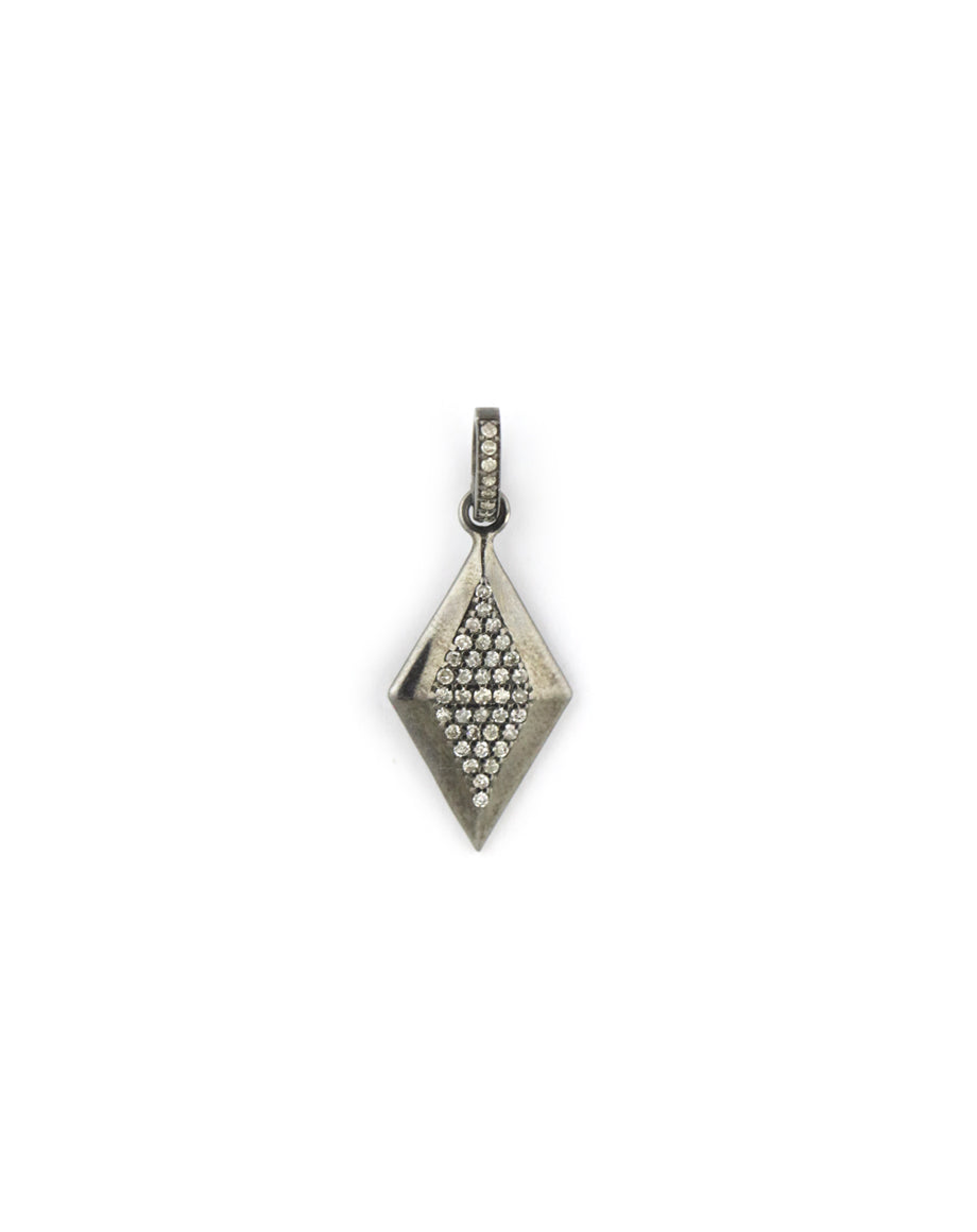 Silver Diamond Shape Charm