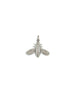 Medium Silver Diamond Bee Pendant