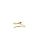 14K Gold Thin Diamond Snake Wrap Ring