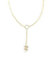 Gold Crystal Snake Lariat