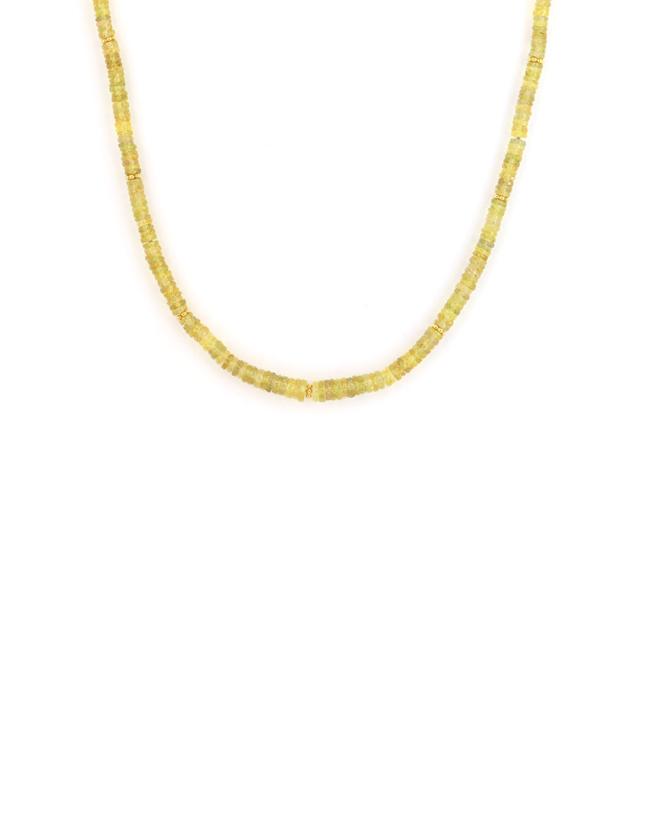 Citron Sapphire Bali Necklace