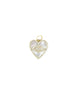 14K Mother of Pearl Diamond Evil Eye Heart Charm