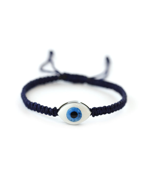 Cosmic Eye Bracelet: Navy Thread