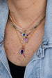 Orange Enamel Tin Cup Necklace