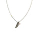 The Lucky Feather Charm Necklace: Pink Enamel