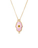 Chan Luu Pink Hamsa Necklace