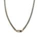 The Gemma Lock Necklace: Chunky Silver Cuban