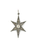 Silver Polki Diamond Starburst Pendant