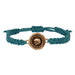 What Once Was Braided Bronze Teal Bracelet