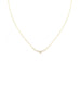 14K Gold Marquise Diamond Bar Necklace