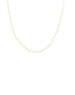 14K Gold Tiny White Enamel Bead Chain