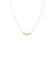 14K Gold Multi Pave Diamond Circle Necklace