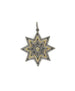 Alternating Two Tone Cut Out Diamond Star Pendant