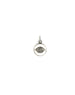 Small White Enamel Evil Eye Pendant
