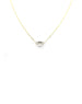 XXS 14K Gold Simple Gold Lock Necklace